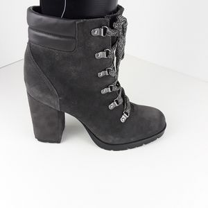Sam Edelman Gray Carolena Suede Boots, Size 8